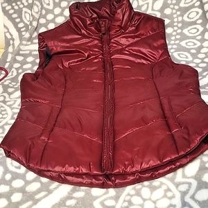Womans maroon vest, Areopostle size medium
